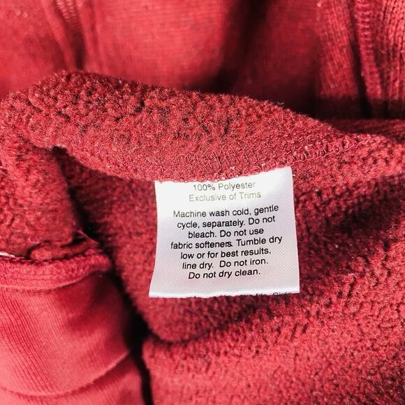 Eddie Bauer Size XL Full Zip Fleece Jacket Red - Picture 6 of 6